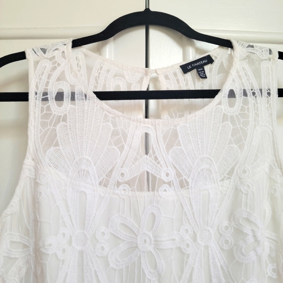 White Lace Le Chateau Dress - Picture 3 of 5